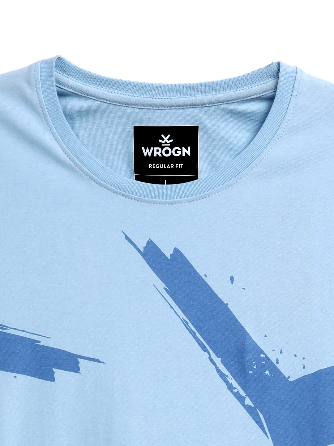 Wrogn Brush Strokes Crew Neck T-Shirt - Image 8