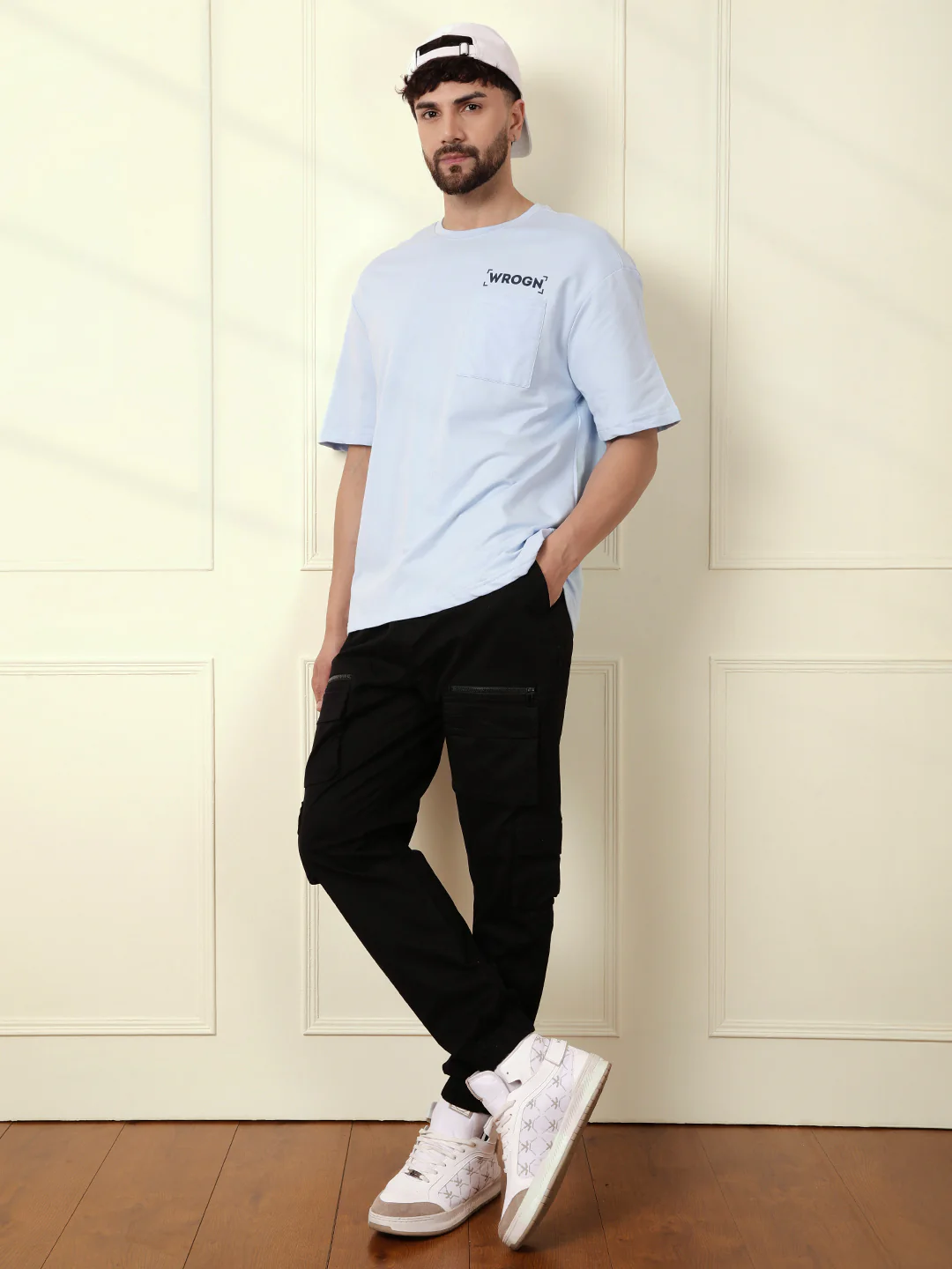 Heavy GSM Back Printed T-Shirt | Blue - Image 3