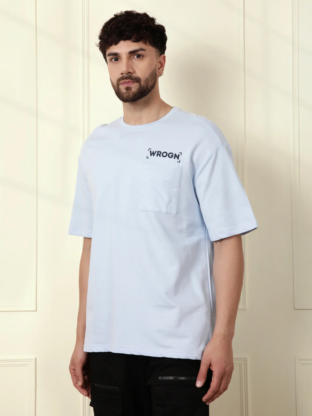 Heavy GSM Back Printed T-Shirt | Blue - Image 5