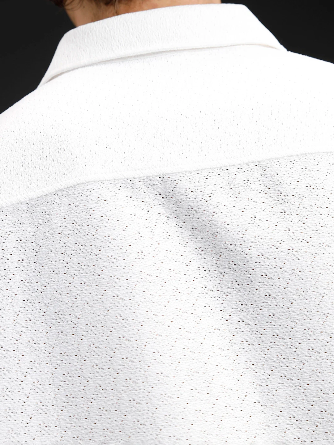 Wrogn Casual Textured Slim Fit Shirt | White - Image 5