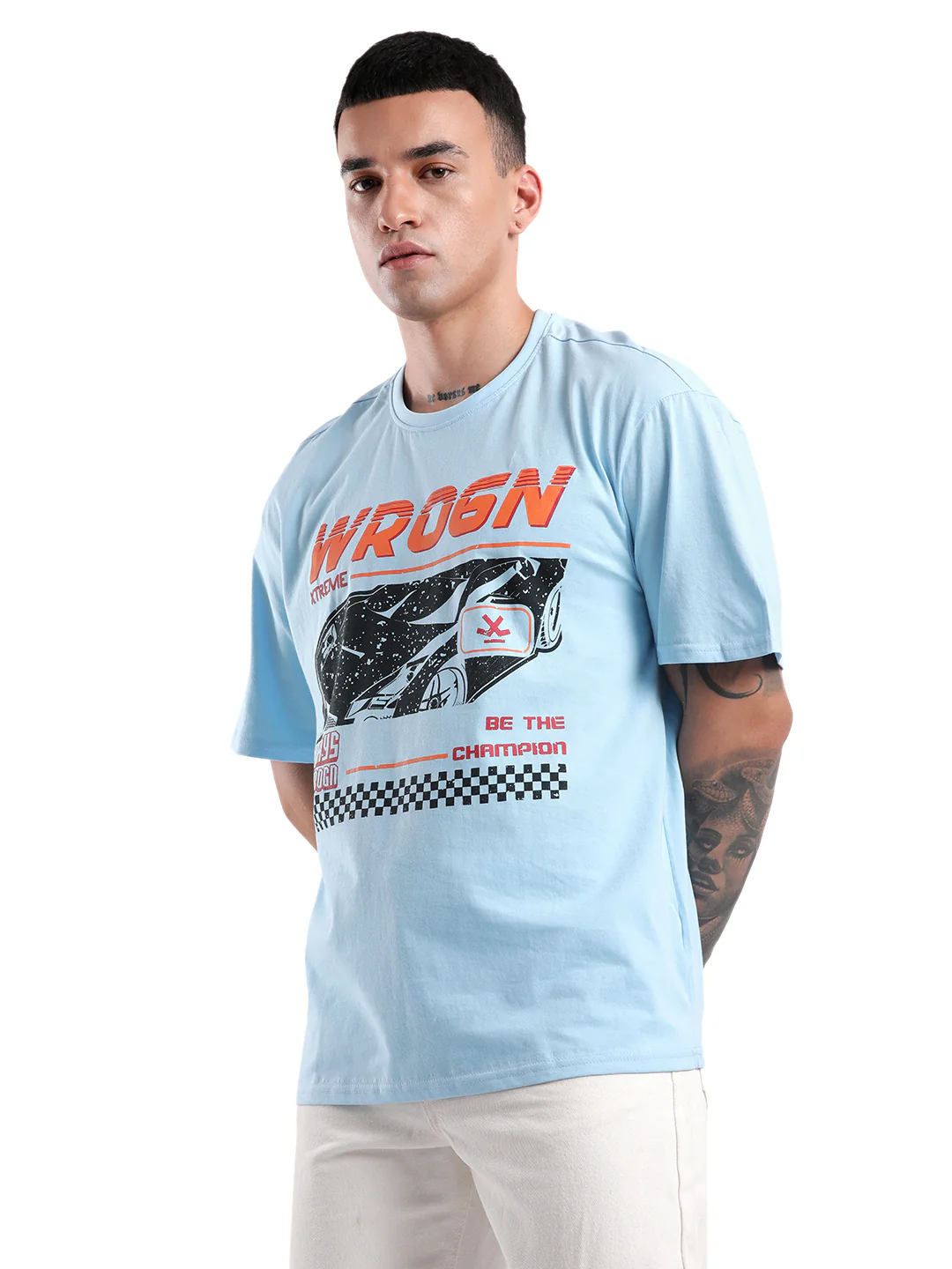 Wrogn Champ Printed T-Shirt - Image 4