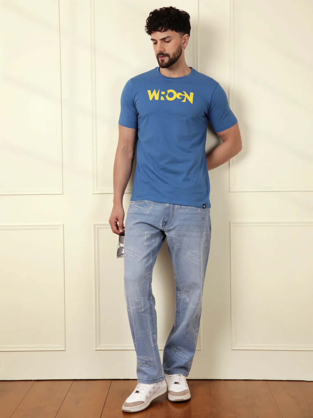 Wrogn Chest Print T-Shirt - Image 4