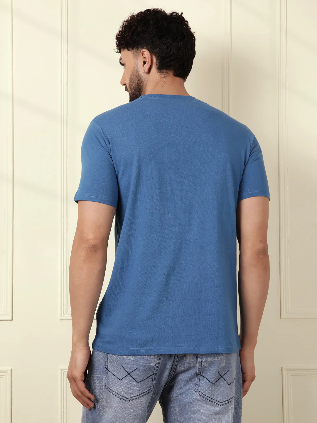 Wrogn Chest Print T-Shirt - Image 5