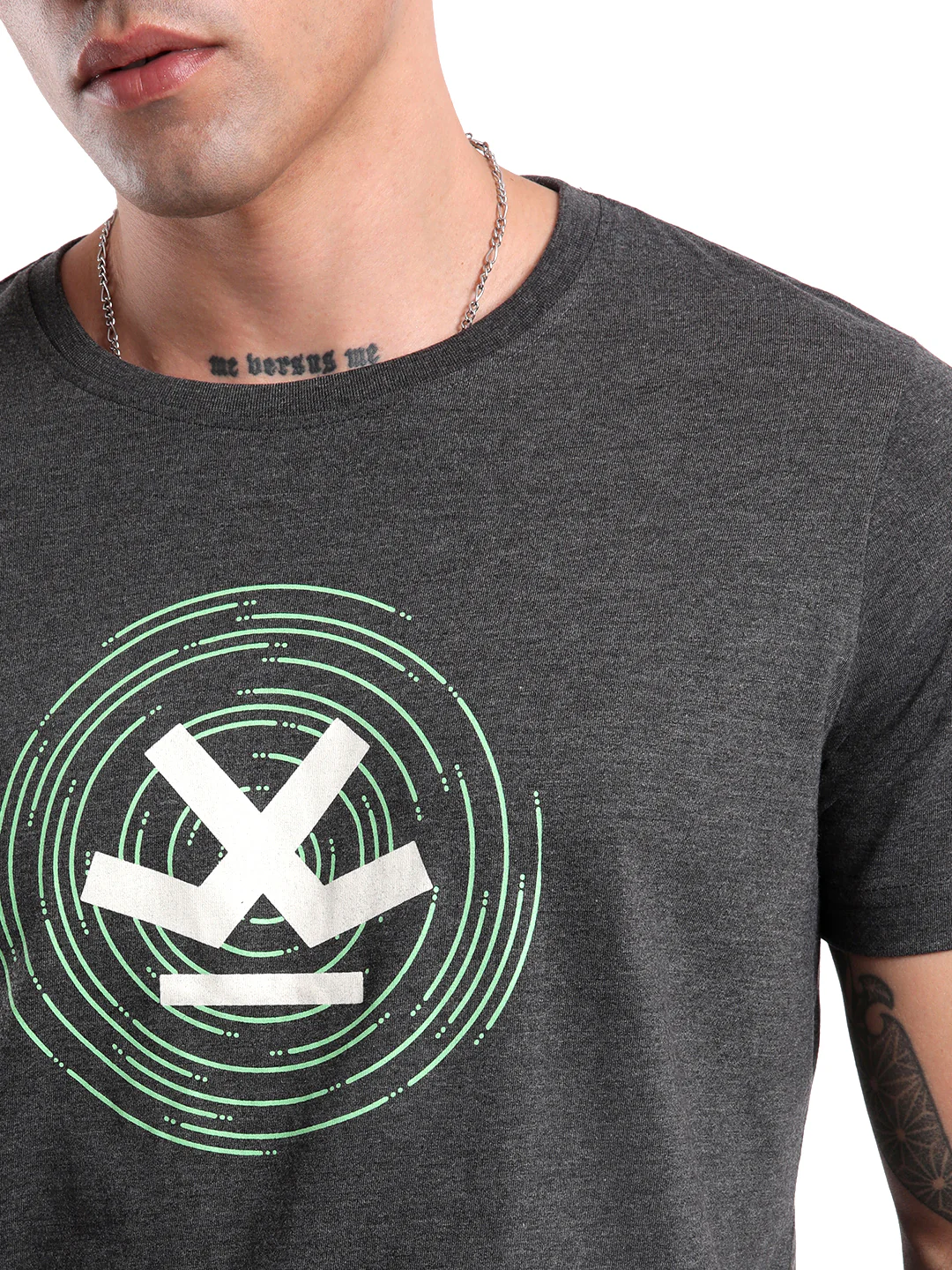 Wrogn Circles Printed T-Shirt - Image 5