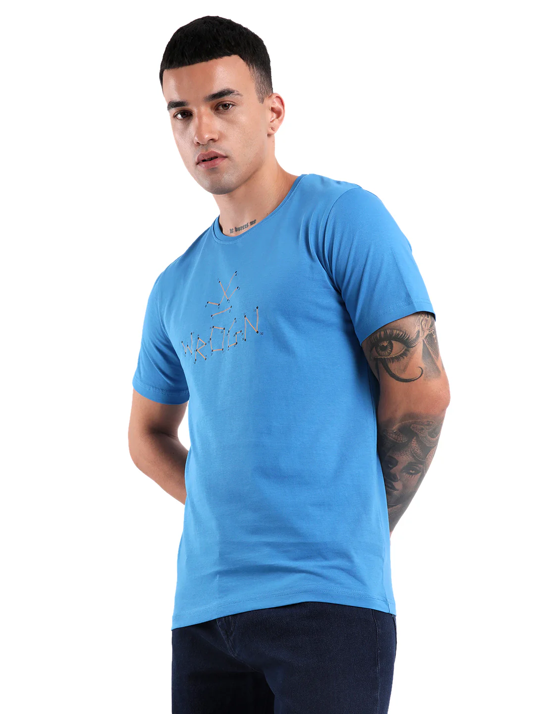 Wrogn Connect Printed T-Shirt - Image 4