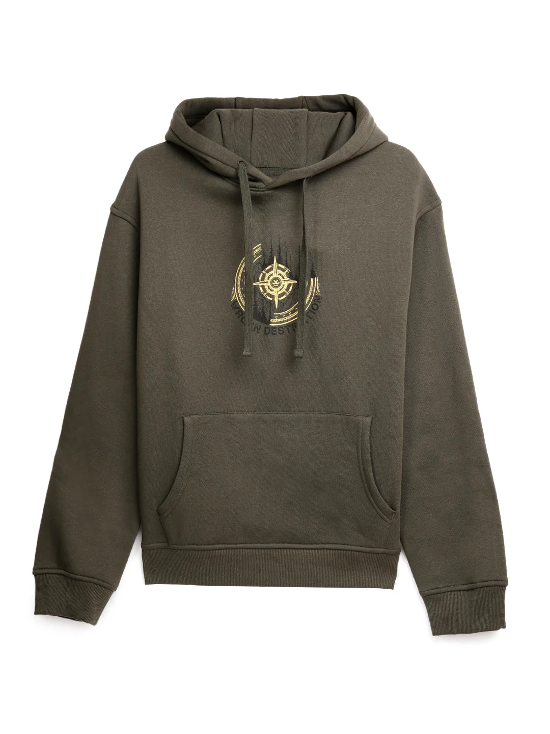 Wrogn Destination Olive Hoodie - Image 6