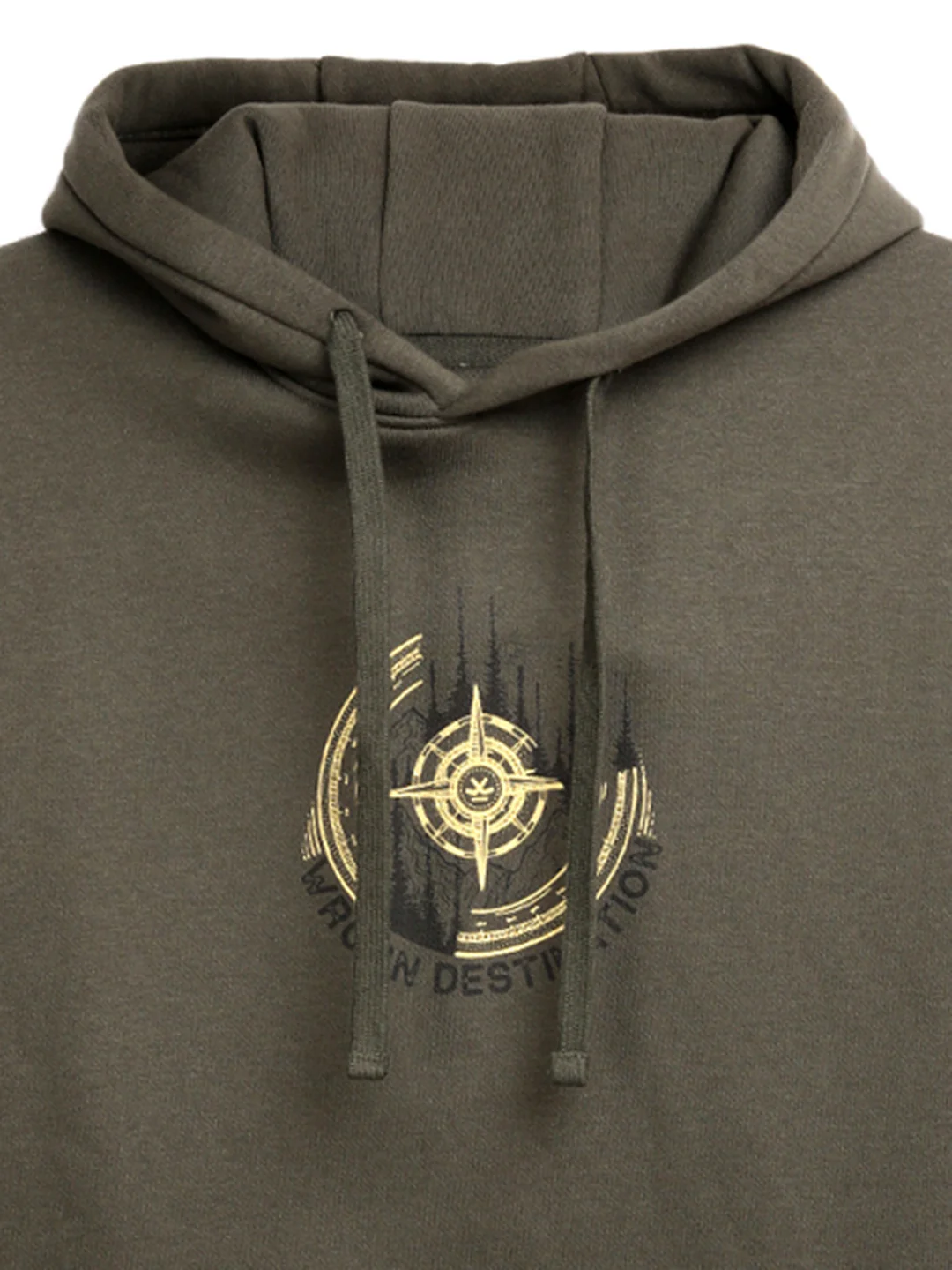 Wrogn Destination Olive Hoodie - Image 8