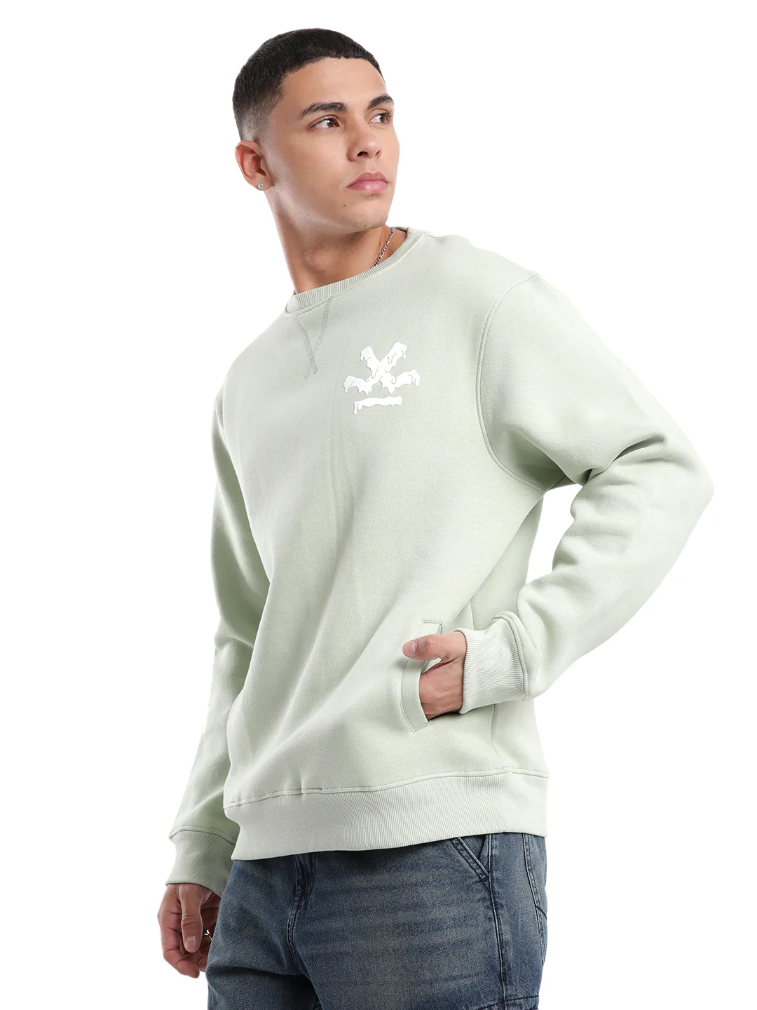Wrogn Drip Mint Sweatshirt - Image 4