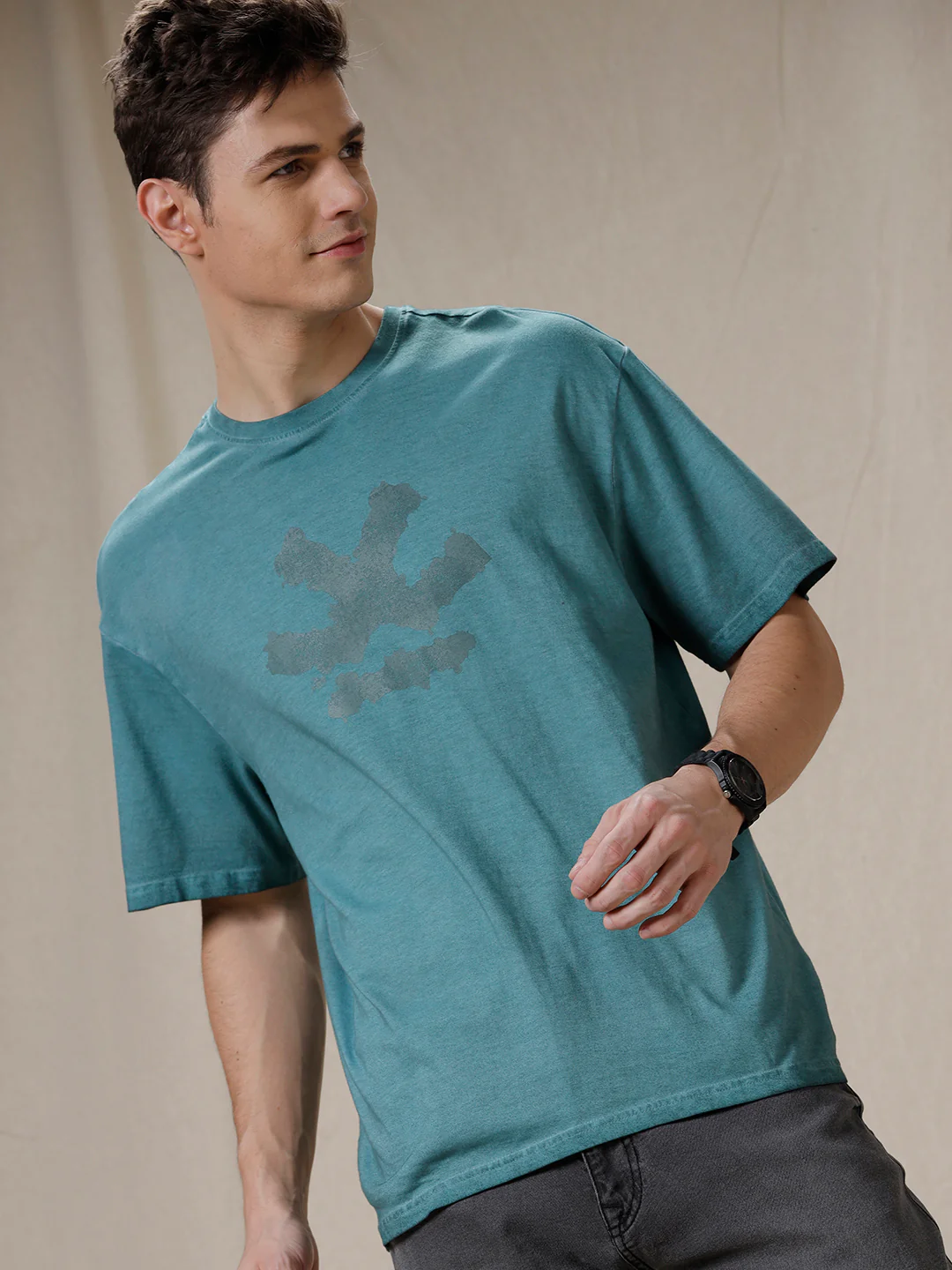Wrogn Fade Oversized T-Shirt - Image 5