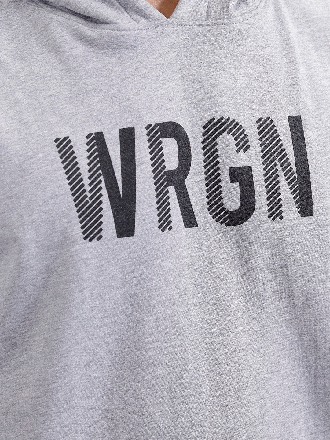 Wrogn Graphic Printed Oversized Fit Sweatshirt | Grey - Image 5