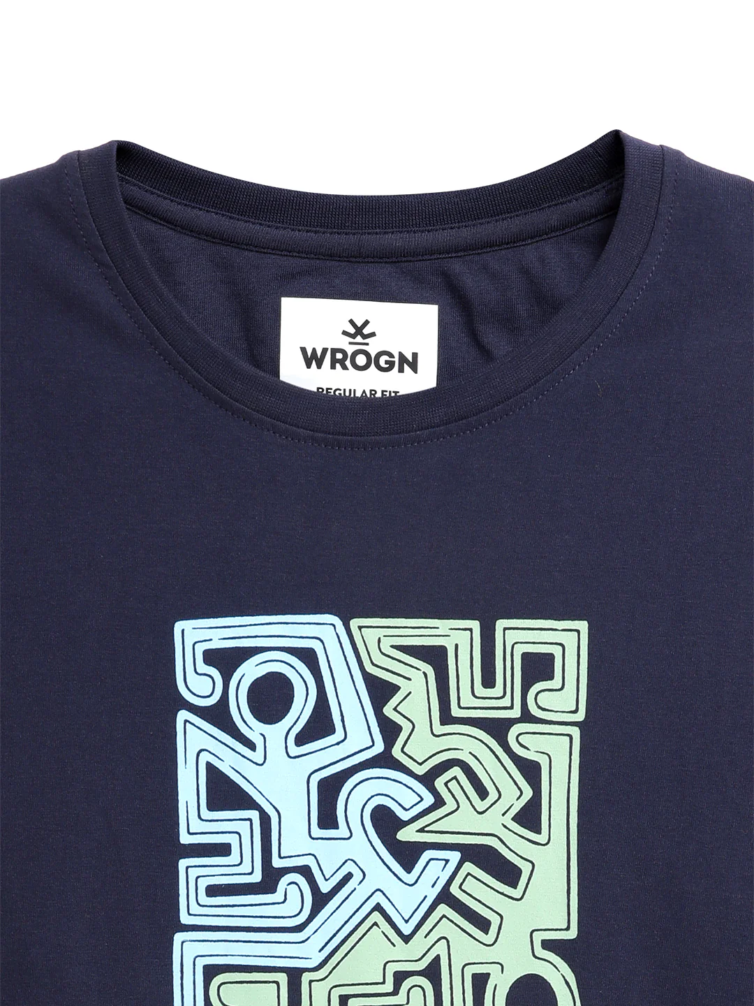Wrogn Grooves Chest Printed T-Shirt - Image 3