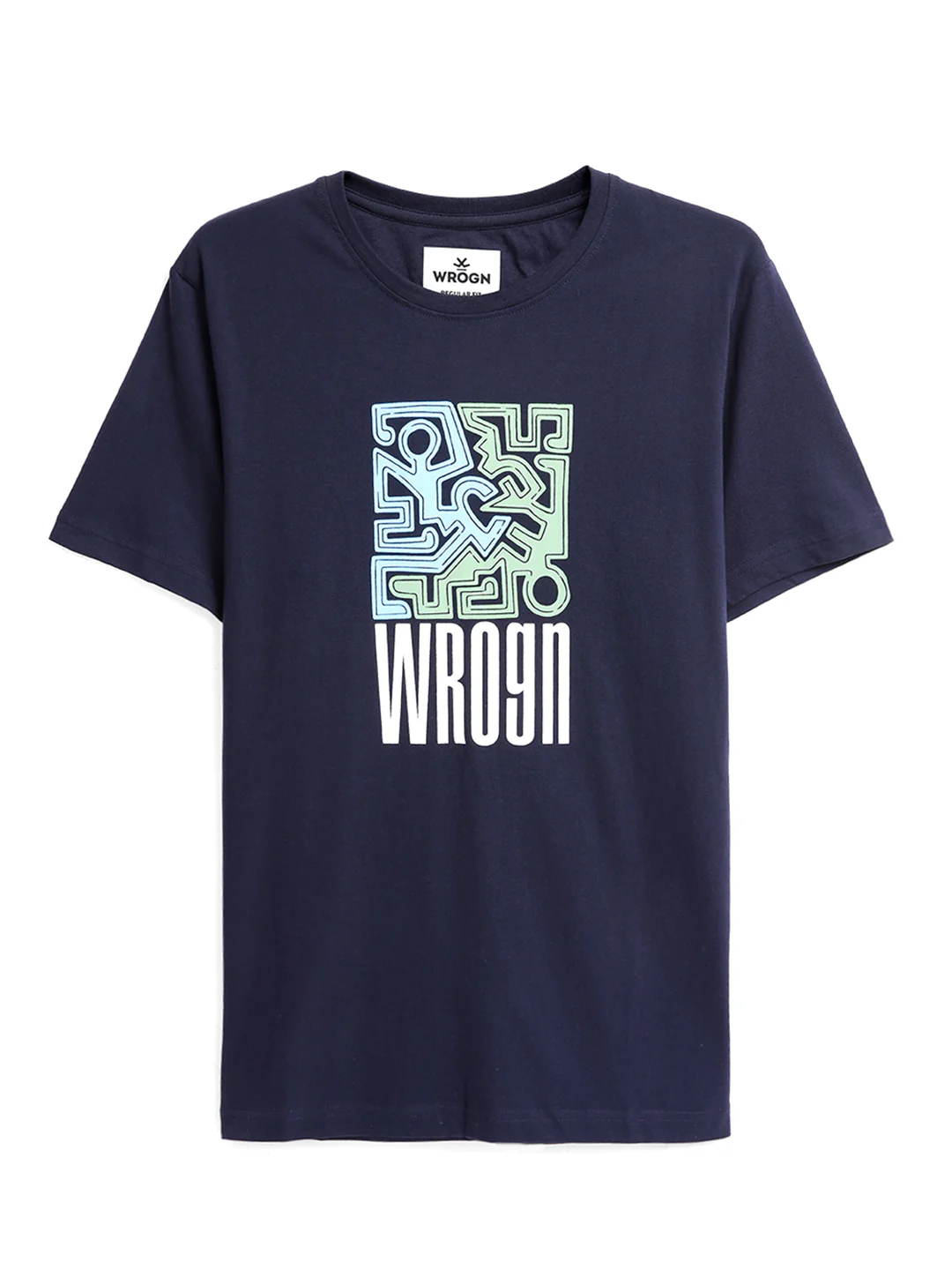 Wrogn Grooves Chest Printed T-Shirt - Image 6