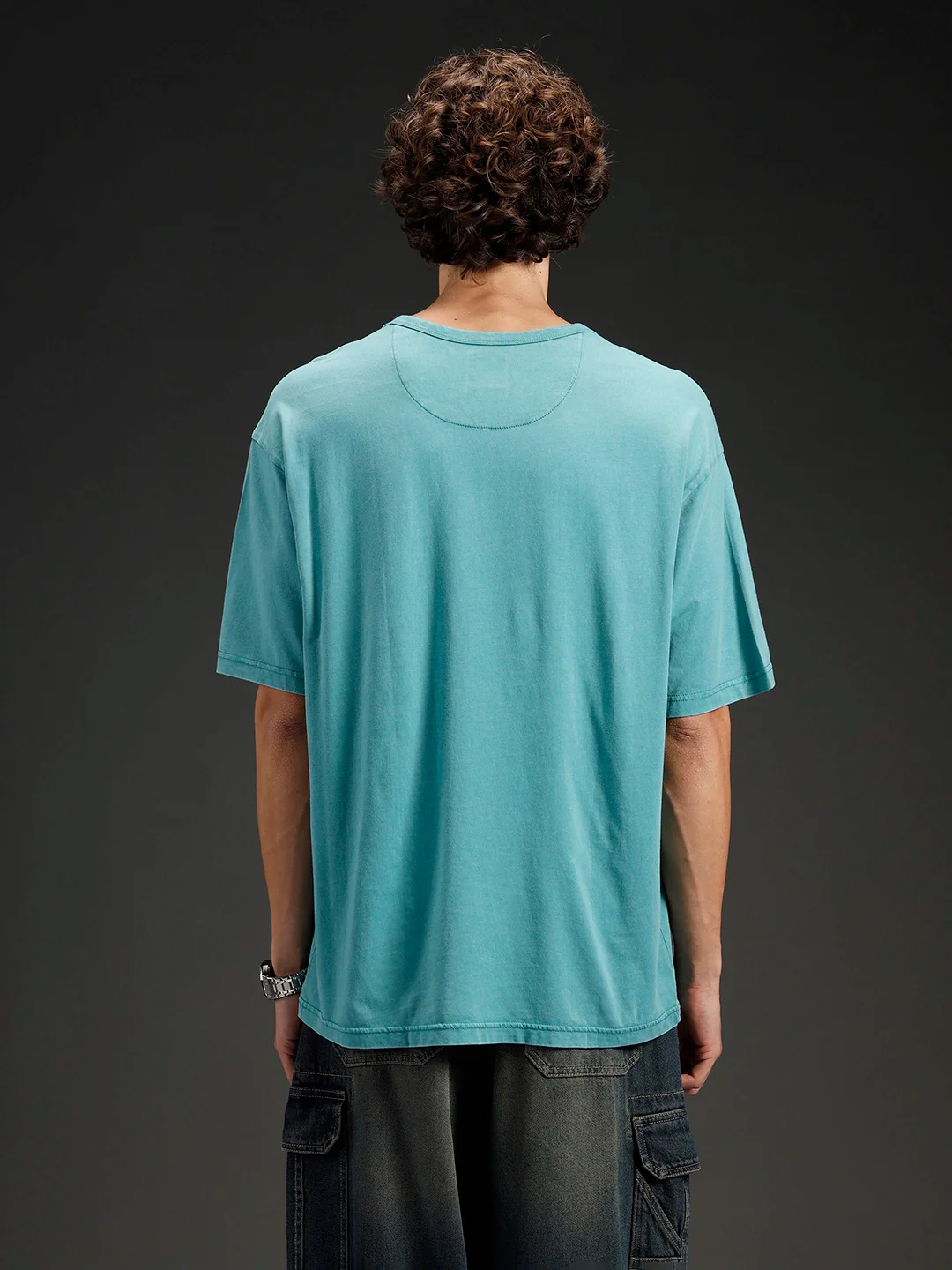 Wrogn Oversized Classic T-shirt | Green - Image 3