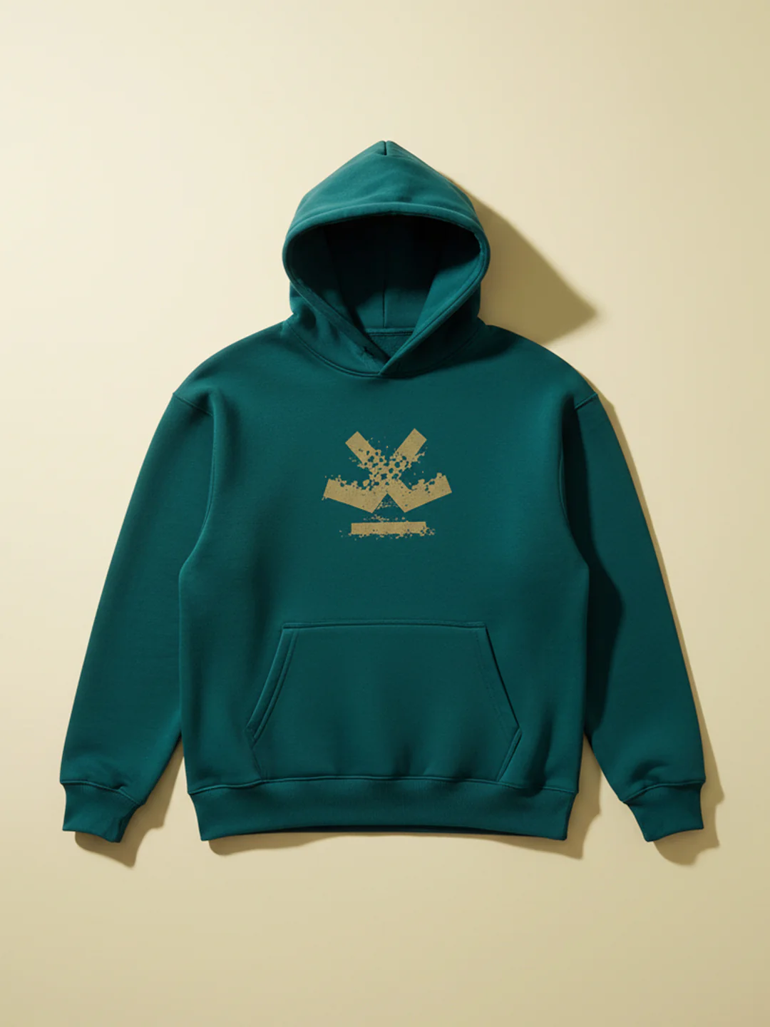 Wrogn Oversized Graphic Hoodie For Men | Teal - Image 4
