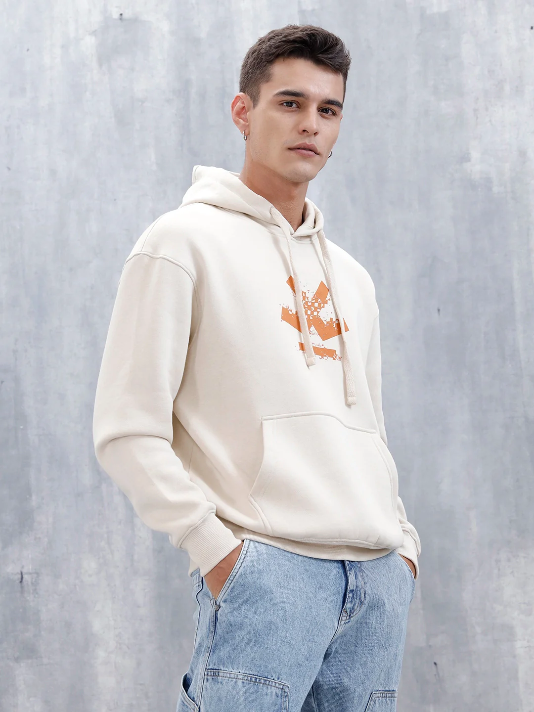 Wrogn Oversized Graphic Hoodie For Men | Tapioca - Image 11