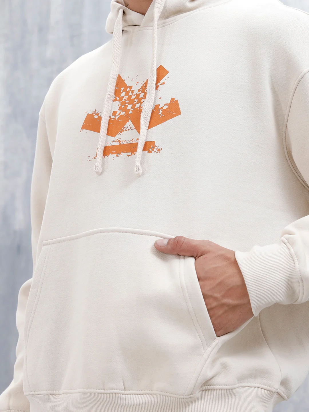 Wrogn Oversized Graphic Hoodie For Men | Tapioca - Image 12