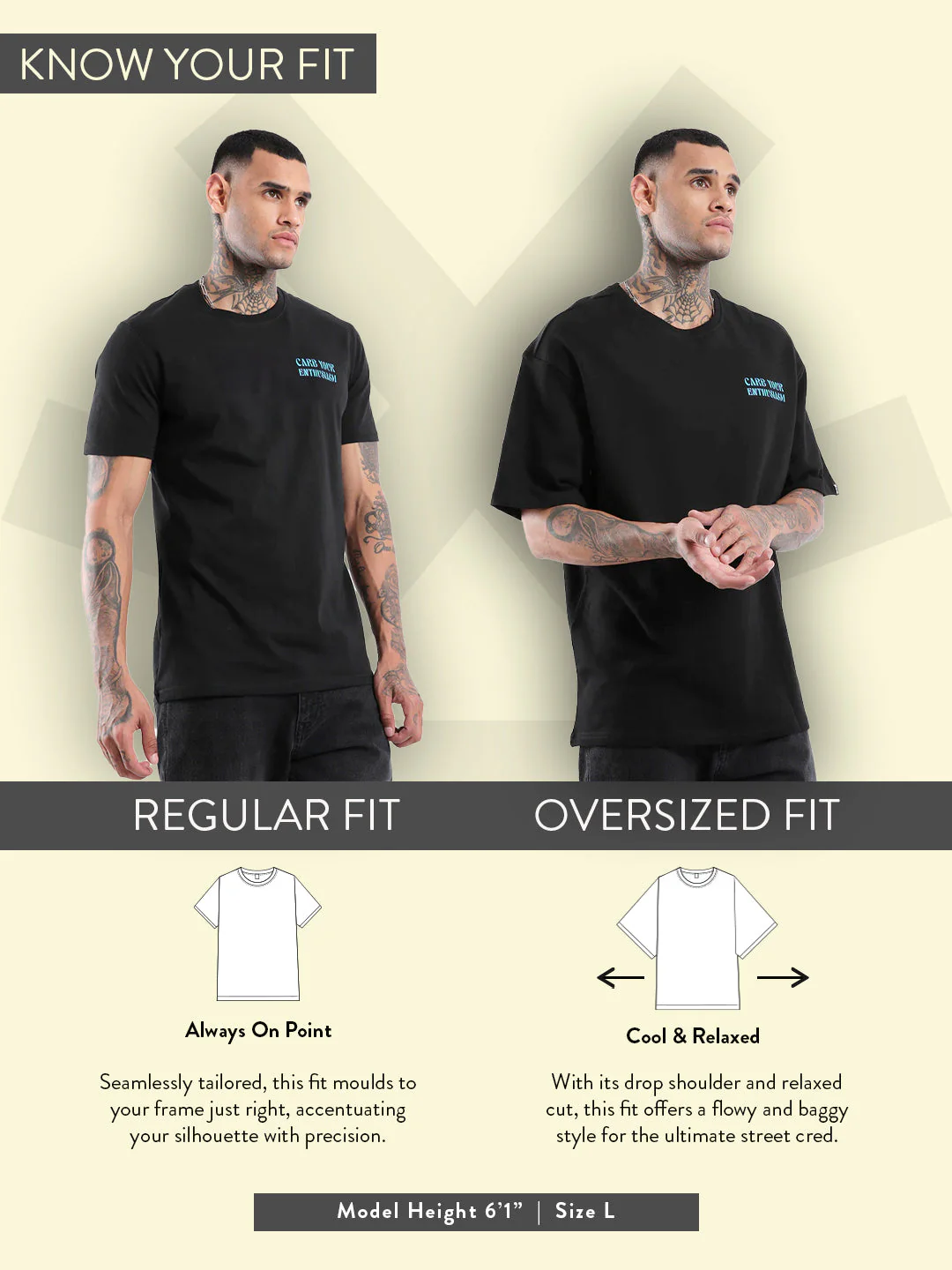 Heavy GSM Back Print T-Shirt | Off White - Image 3