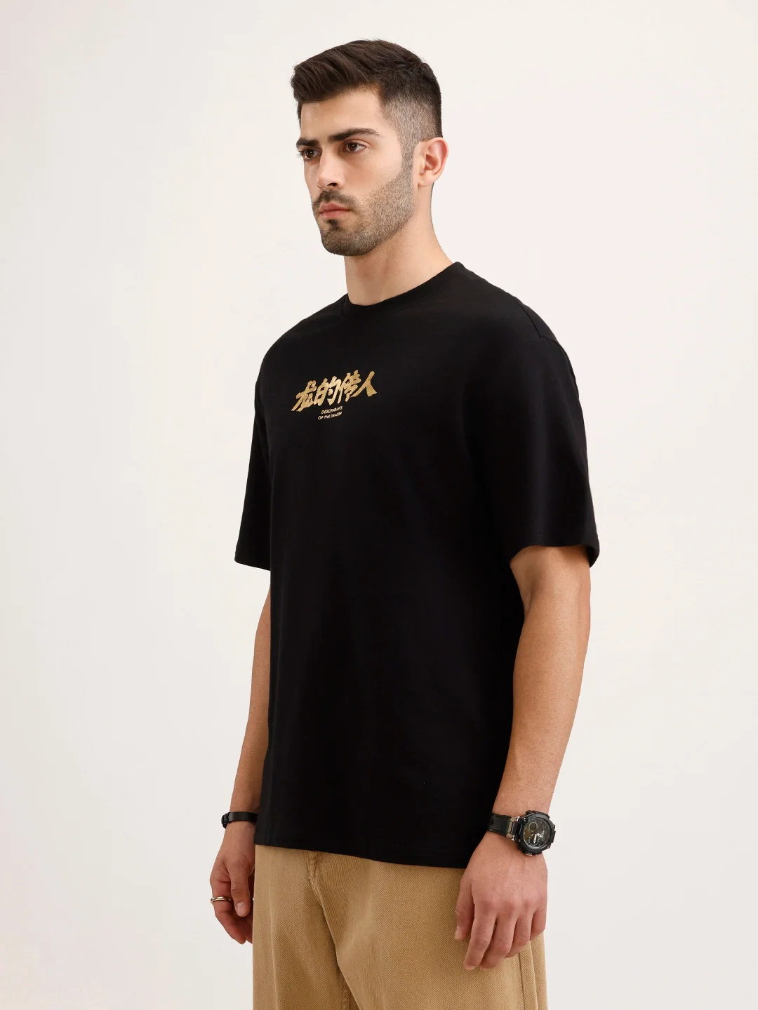 Wrogn X Aliens - The Yin-Yang Dragons | Black T-Shirt - Image 5