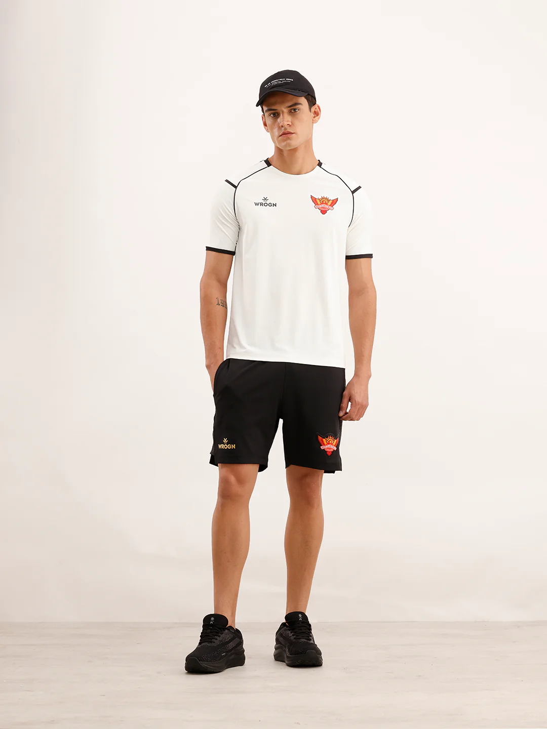 Wrogn x SRH Gym Shorts | Black - Image 2