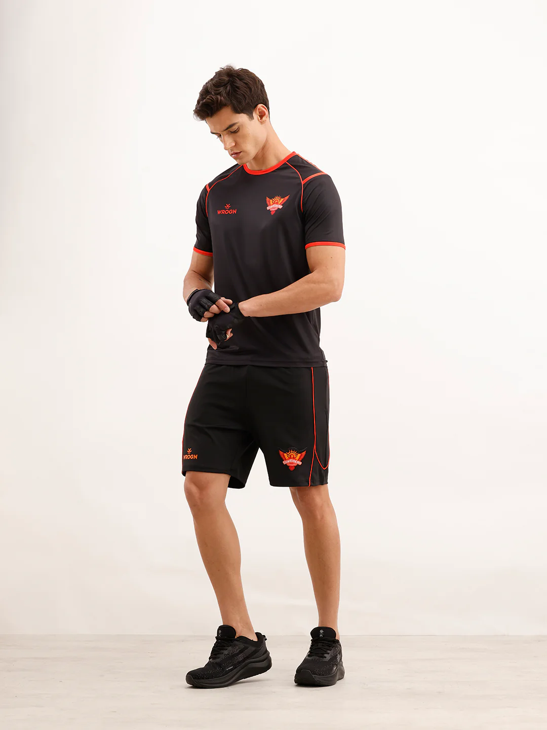 Wrogn x SRH Gym Shorts | Black - Image 2