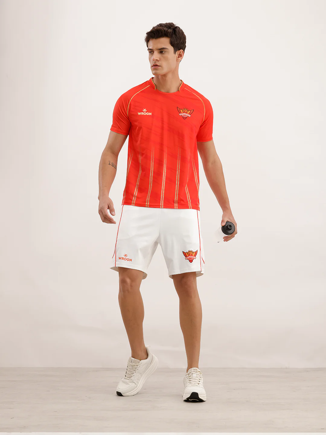 Wrogn x SRH Gym Shorts | White - Image 2