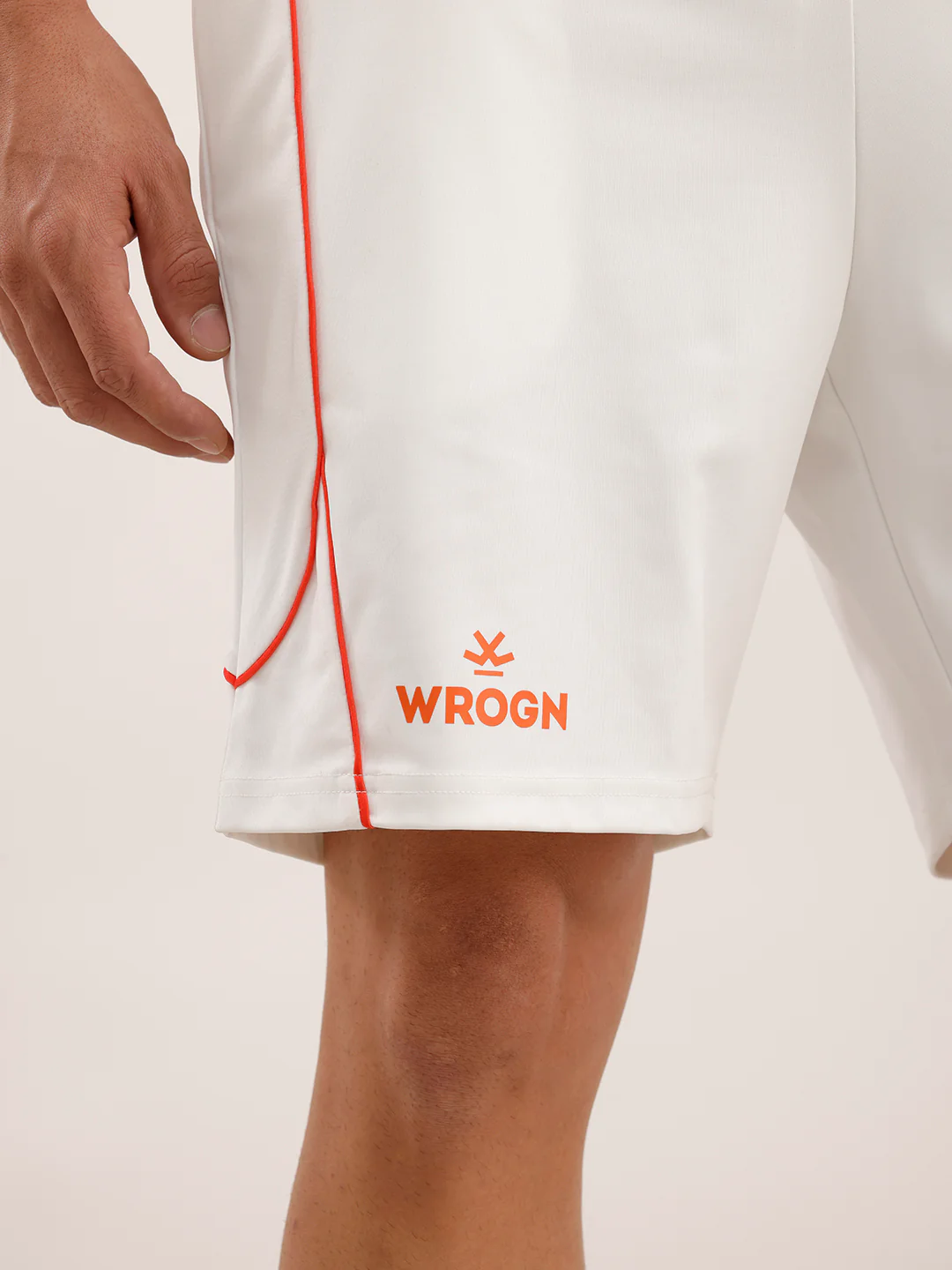 Wrogn x SRH Gym Shorts | White - Image 6
