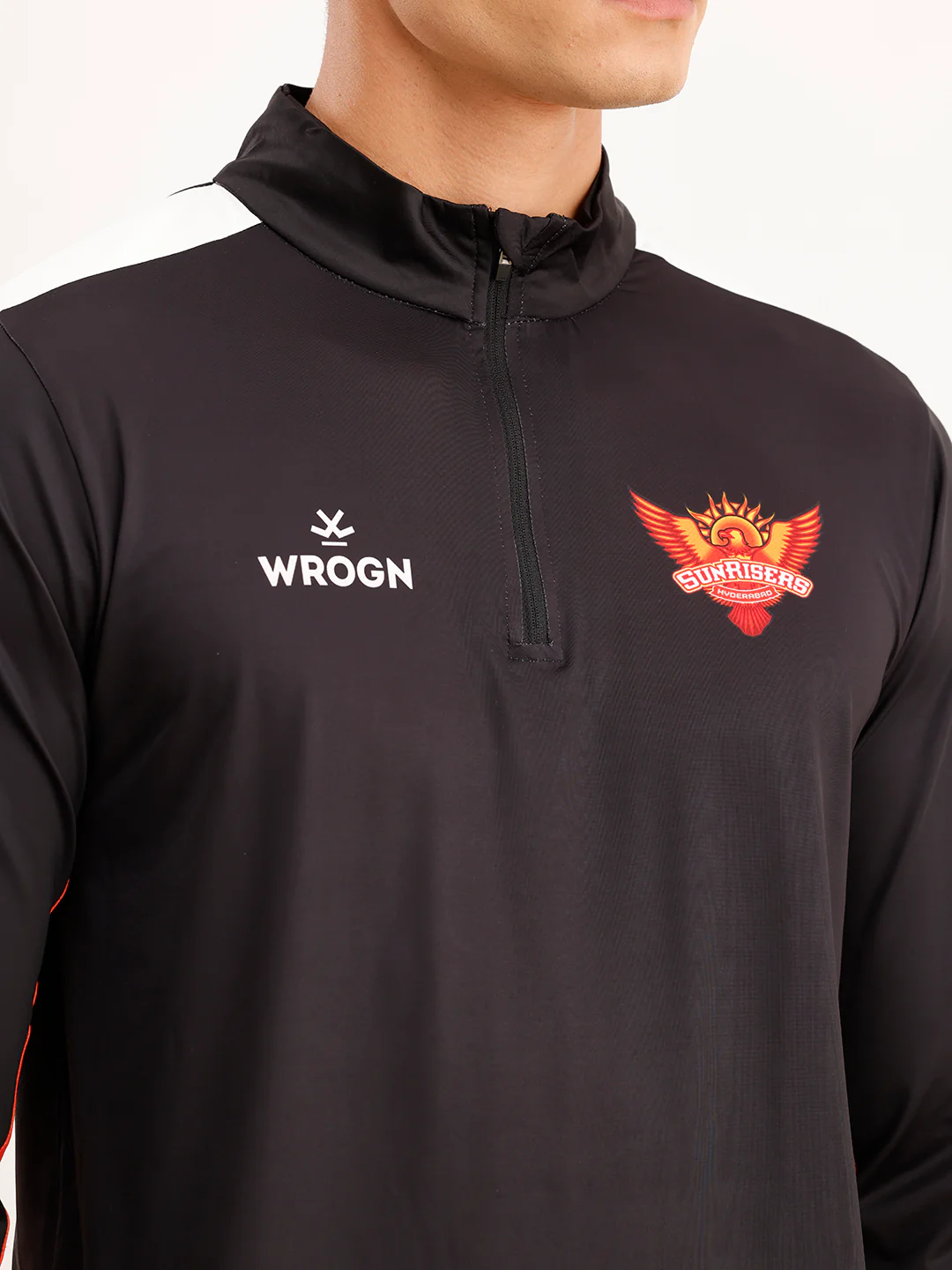 Wrogn x SRH Performance Quarter Zip T-Shirt | Black - Image 5
