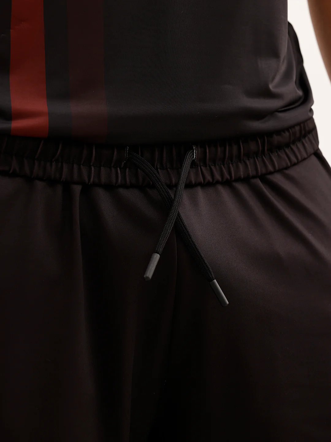 Wrogn x SRH Striped Performance Shorts | Black - Image 7