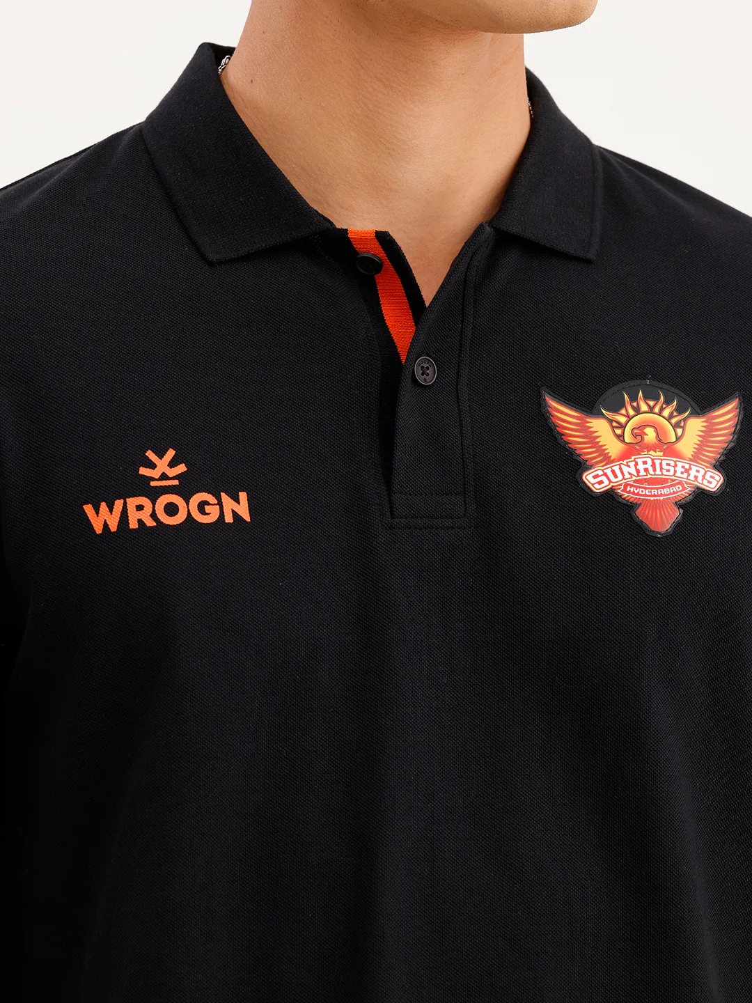 Wrogn x SRH Travel Polo | Black - Image 5