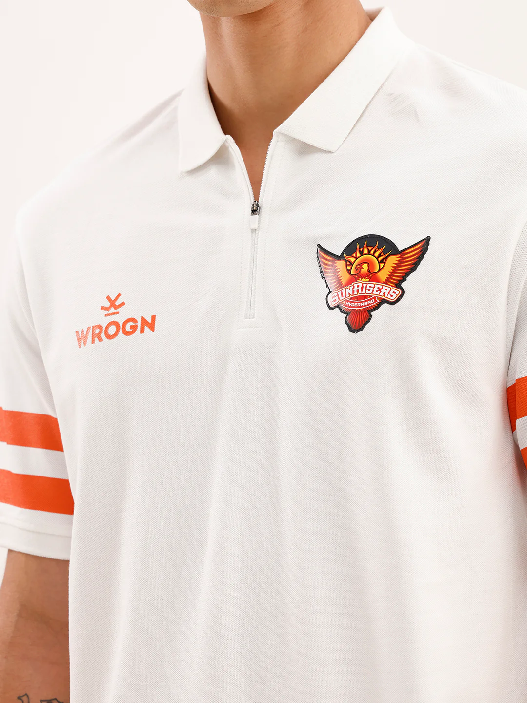 Wrogn x SRH Travel Polo | White - Image 5